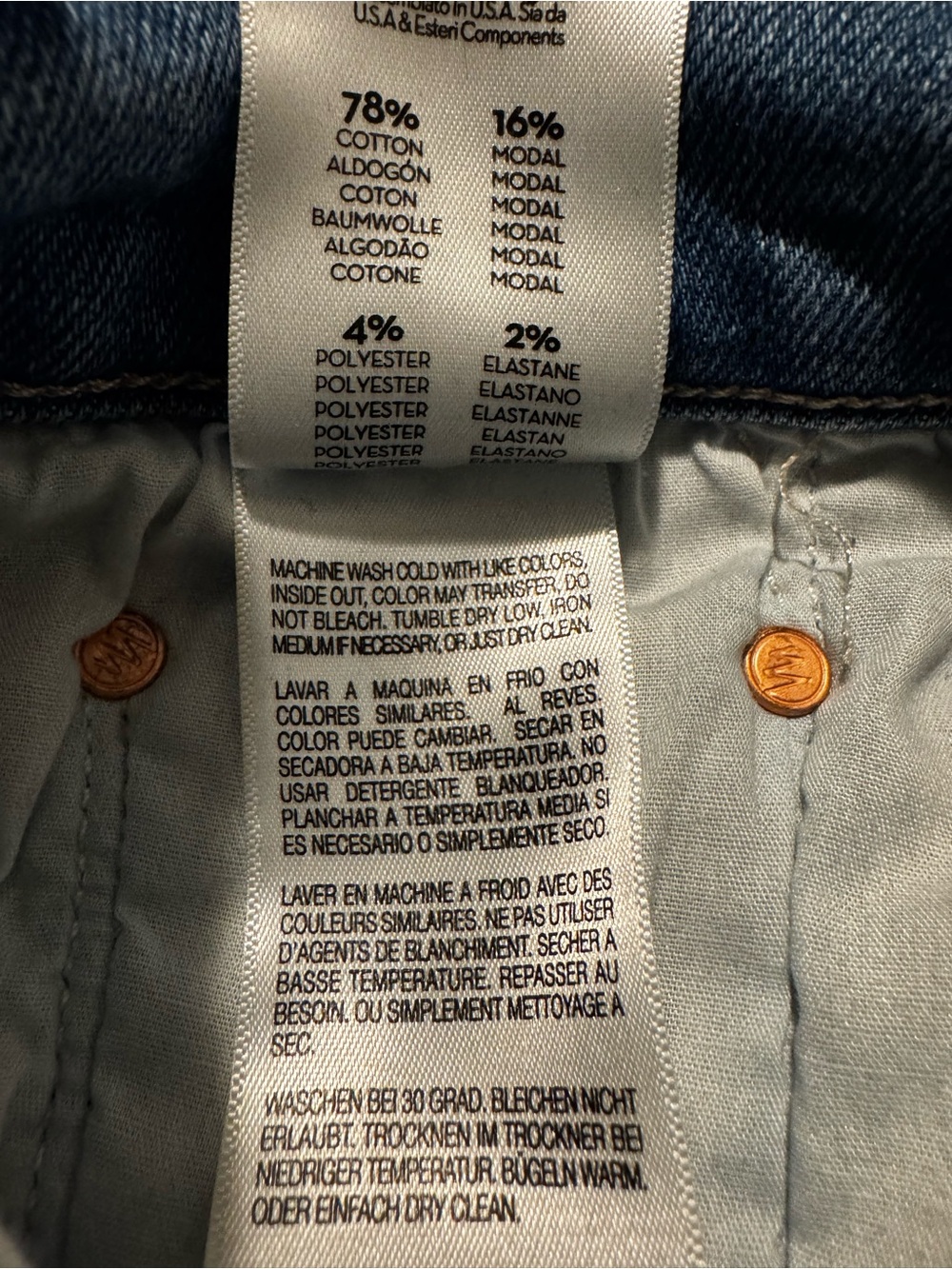MOTHER The Rambler Zip Flood Straight-Leg Jeans- color Read Between the Lines - Picture 10 of 10
